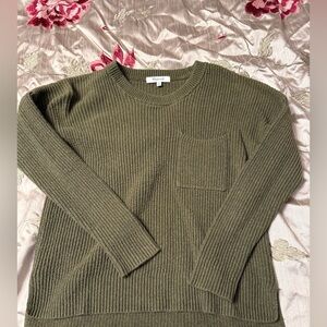 Madewell Ribbed Olive Sweater